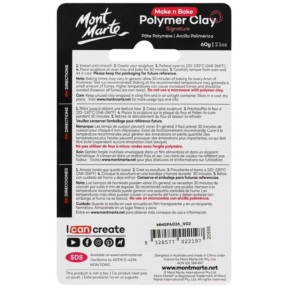 Make n Bake Polymer Clay Signature 60g - Aquamarine - Image 2
