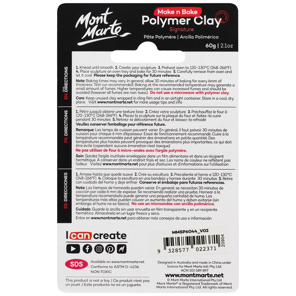 Make n Bake Polymer Clay Signature 60g - Baby Pink - Image 2