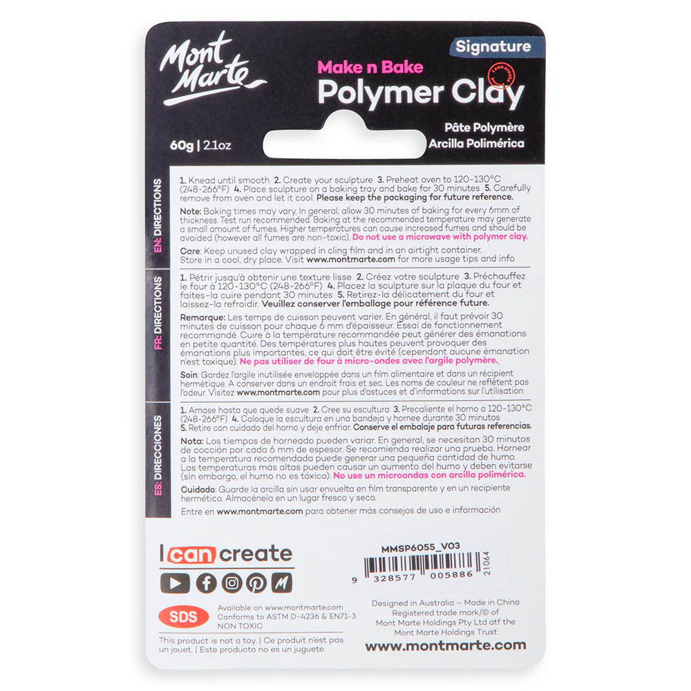 Make n Bake Polymer Clay Signature 60g - Beige - Image 3