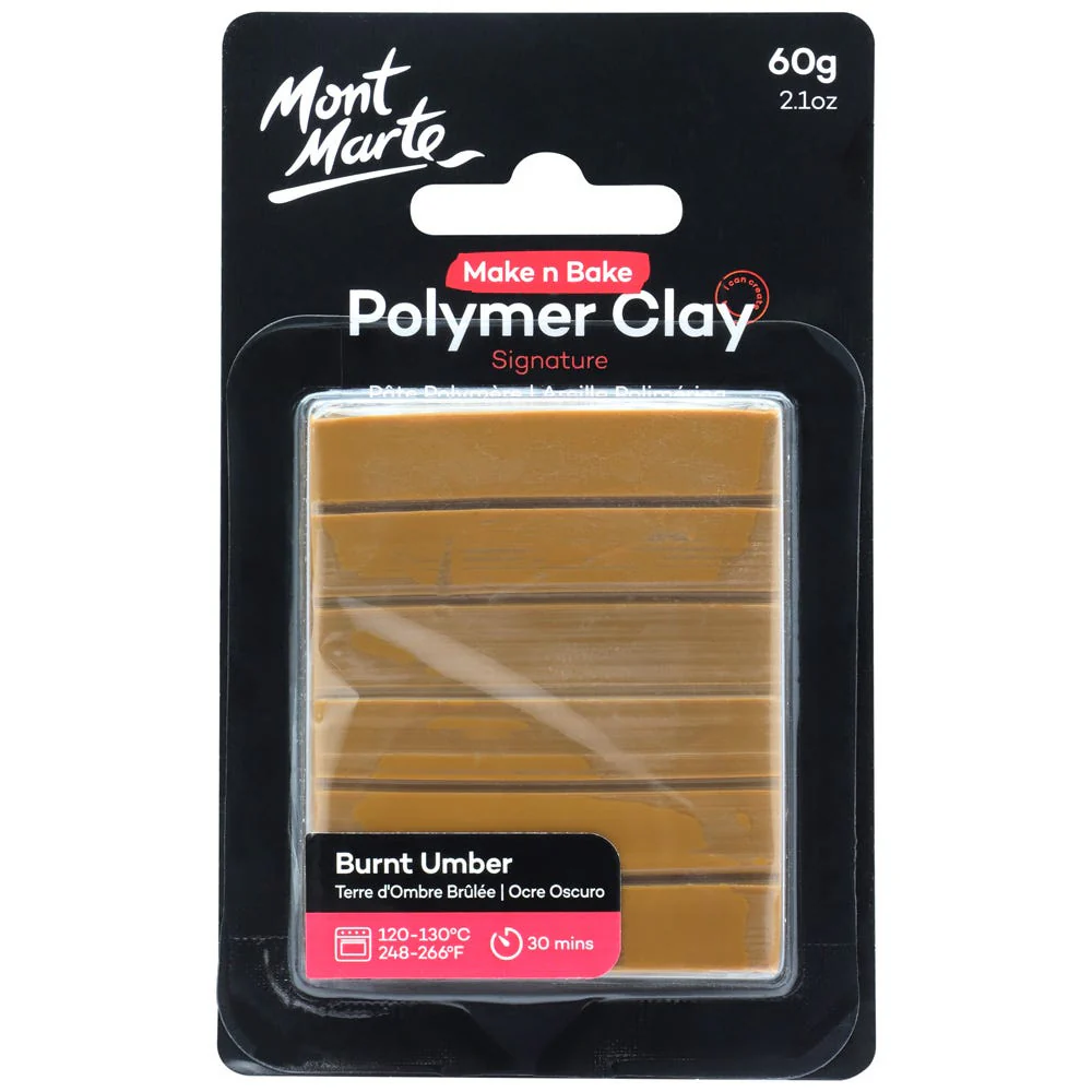 Make n Bake Polymer Clay Signature 60g - Burnt Umber