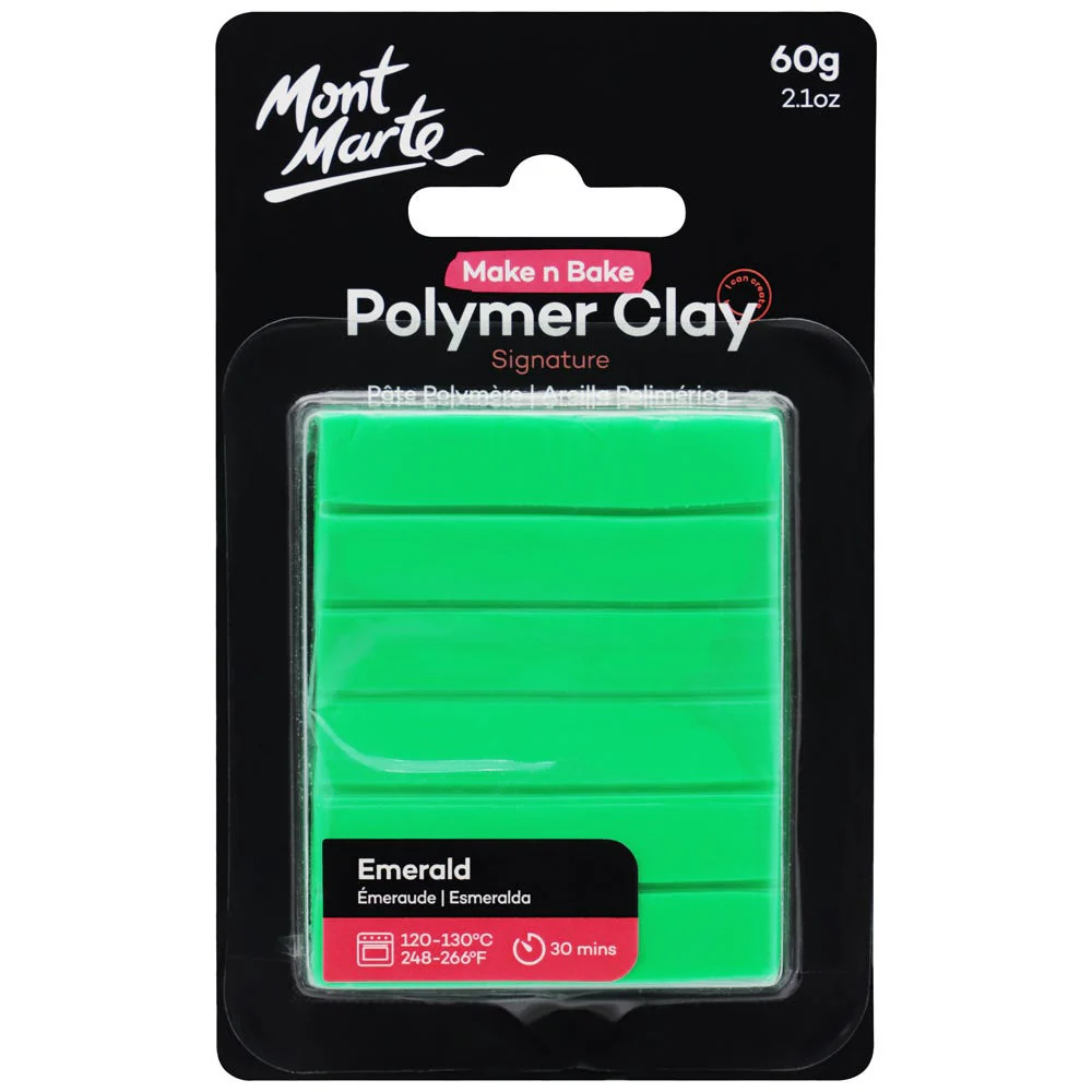 Make n Bake Polymer Clay Signature 60g - Emerald