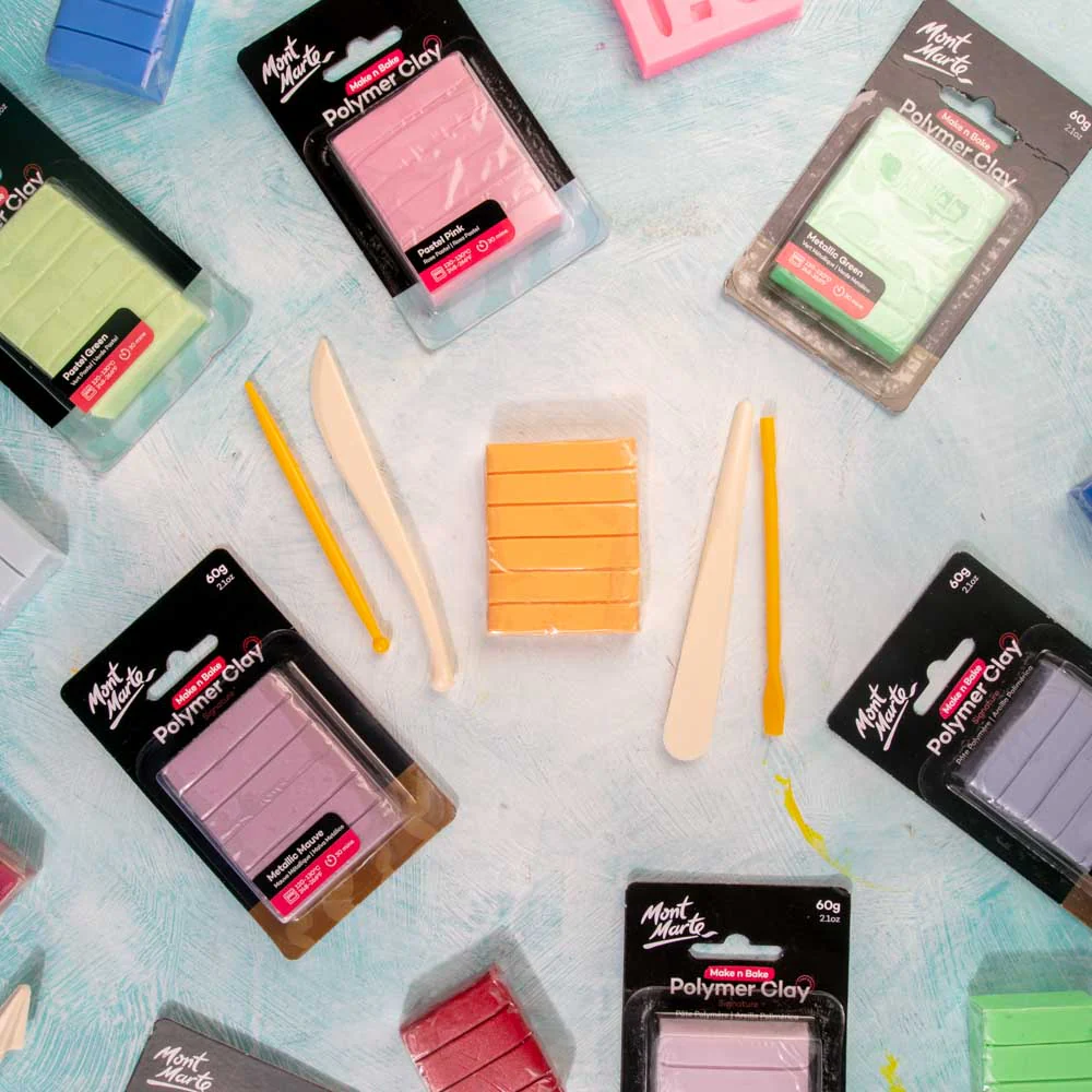Make n Bake Polymer Clay Signature 60g - Fluoro Orange - Image 8
