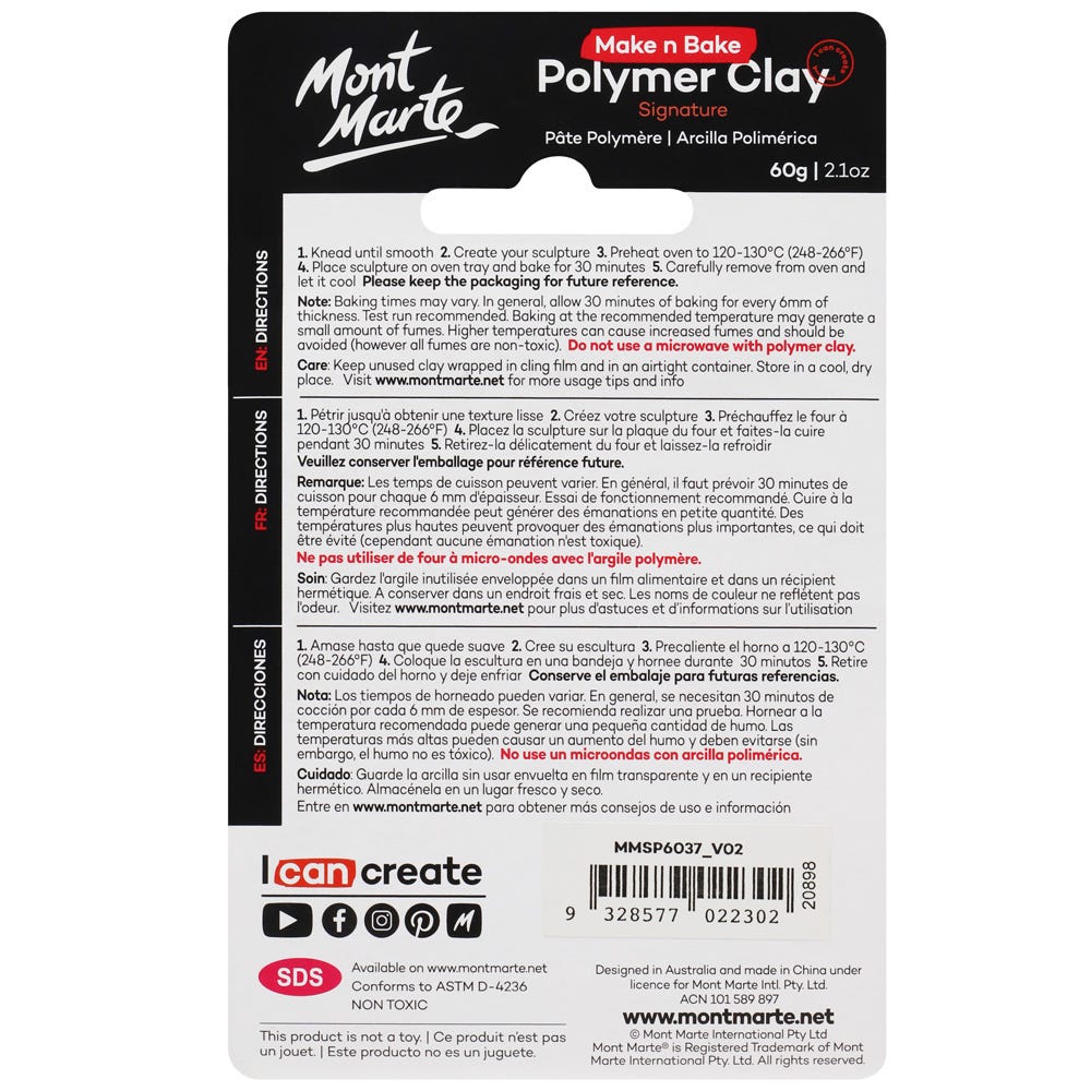 Make n Bake Polymer Clay Signature 60g - Light Purple - Image 2