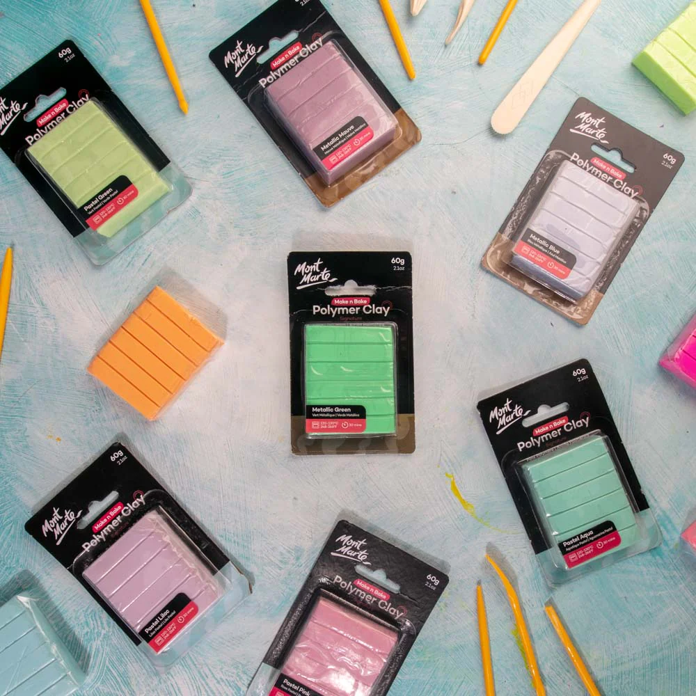 Make n Bake Polymer Clay Signature 60g - Metallic Green - Image 7