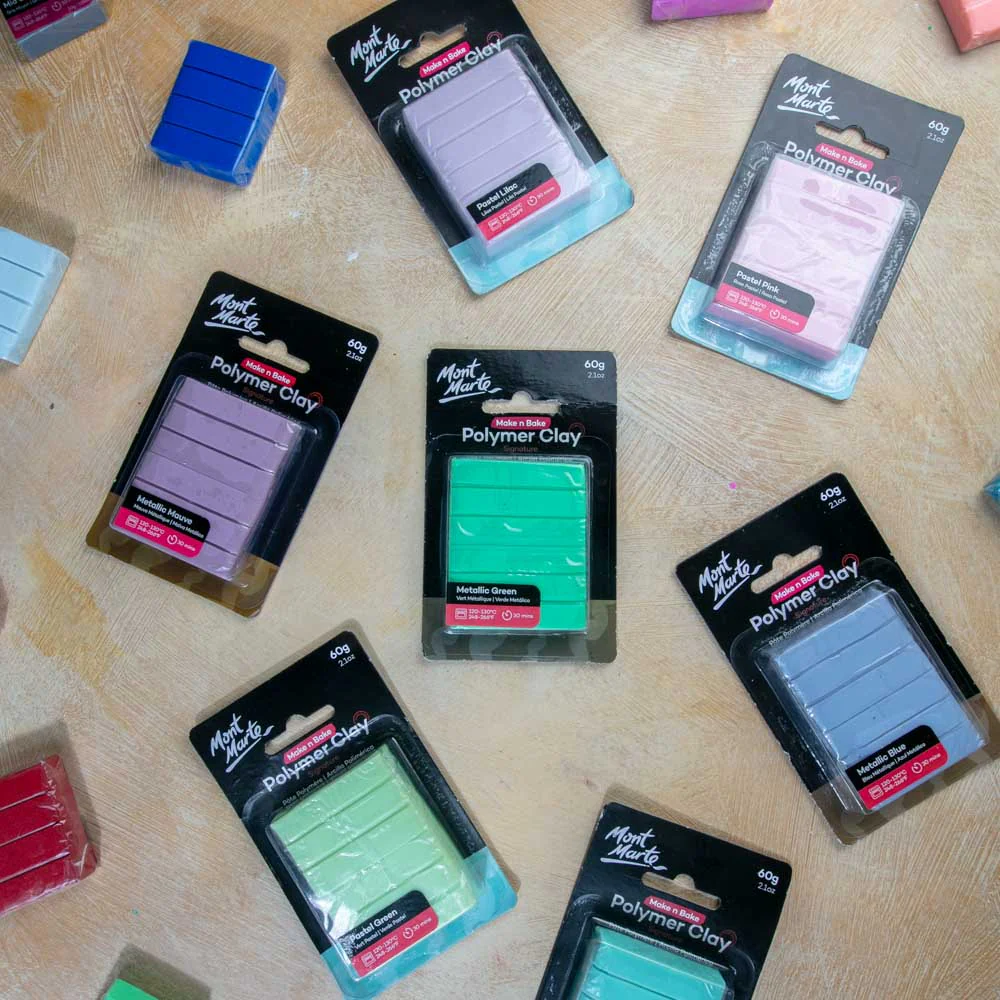 Make n Bake Polymer Clay Signature 60g - Metallic Green - Image 8
