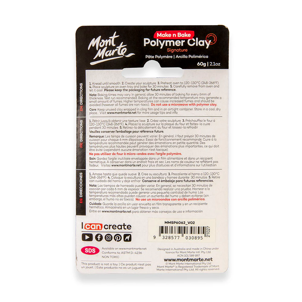 Make n Bake Polymer Clay Signature 60g - Metallic Mauve - Image 2