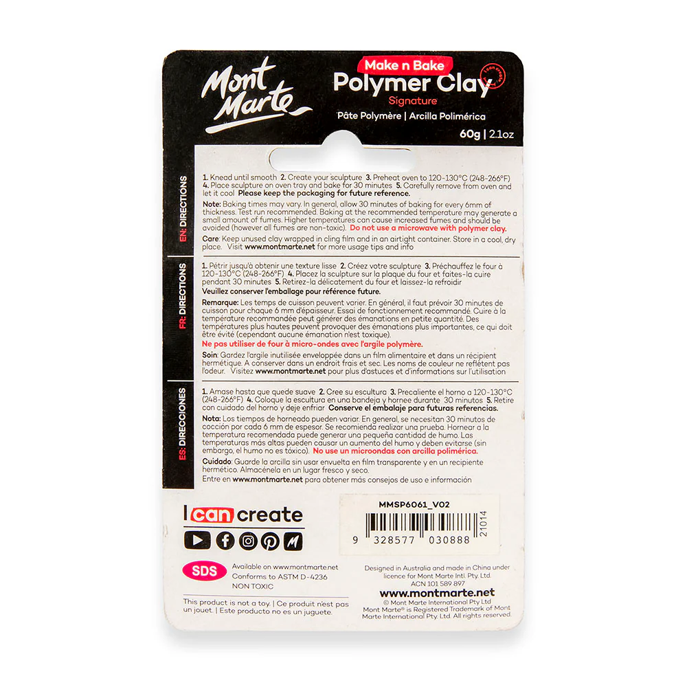 Make n Bake Polymer Clay Signature 60g - Metallic Pink - Image 3