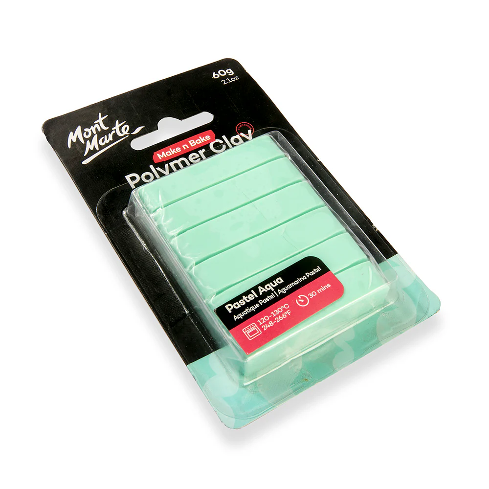 Make n Bake Polymer Clay Signature 60g - Pastel Aqua - Image 3