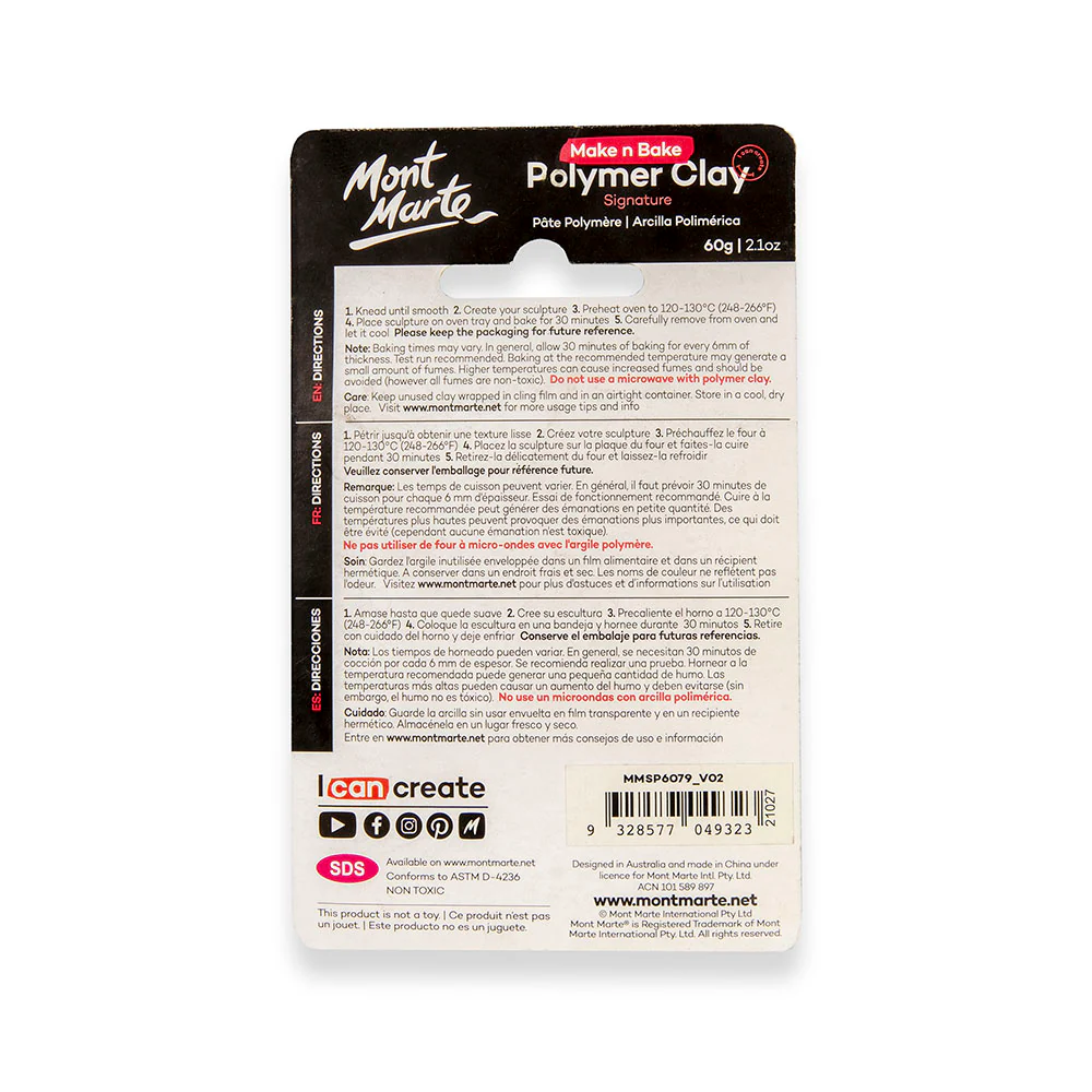 Make n Bake Polymer Clay Signature 60g - Pastel Blue - Image 2