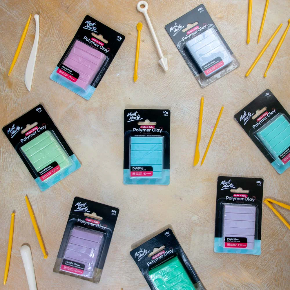 Make n Bake Polymer Clay Signature 60g - Pastel Blue - Image 7
