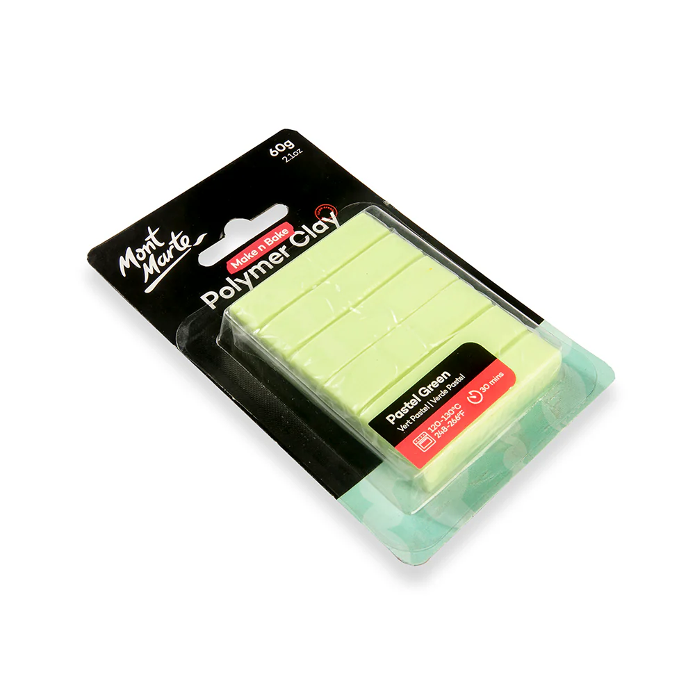 Make n Bake Polymer Clay Signature 60g - Pastel Green - Image 3
