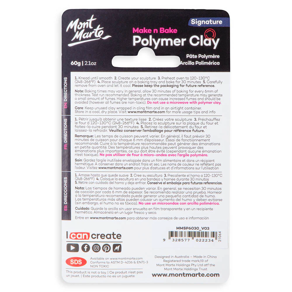 Make n Bake Polymer Clay Signature 60g - Royal Blue - Image 2