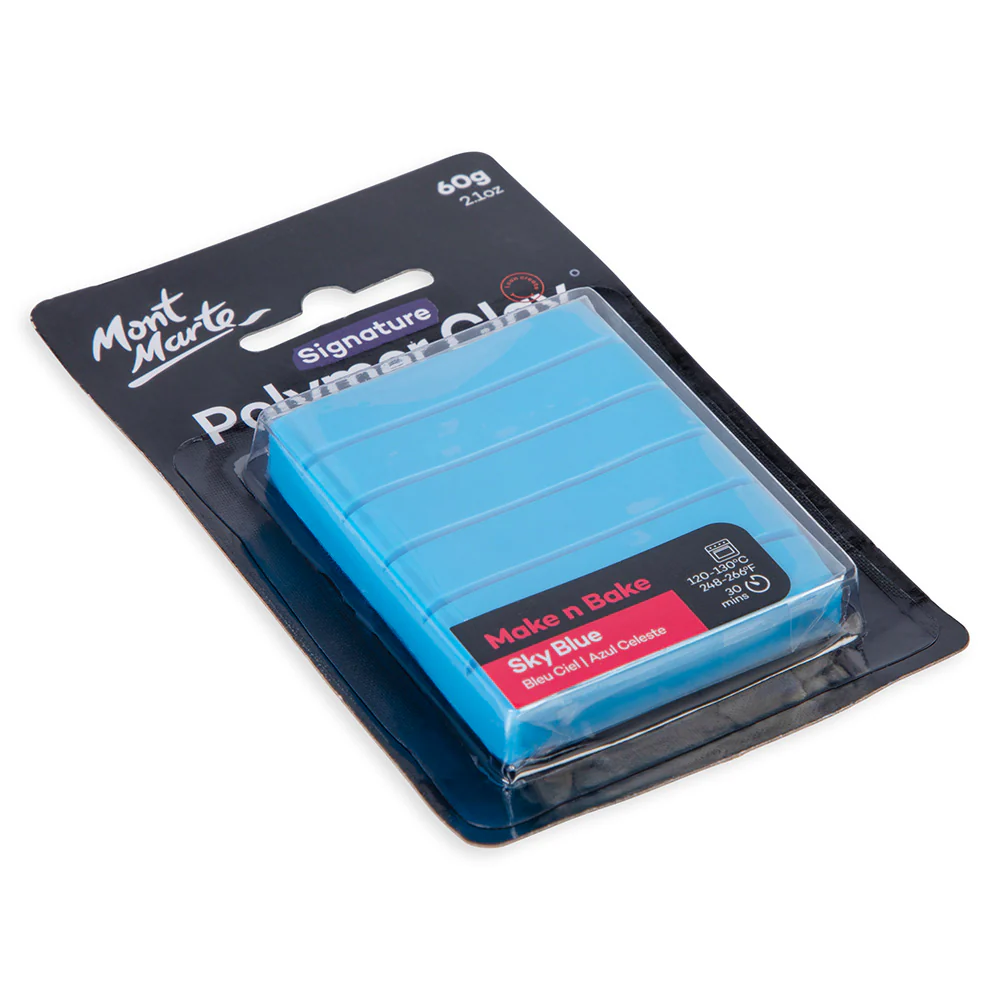 Make n Bake Polymer Clay Signature 60g - Sky Blue - Image 2