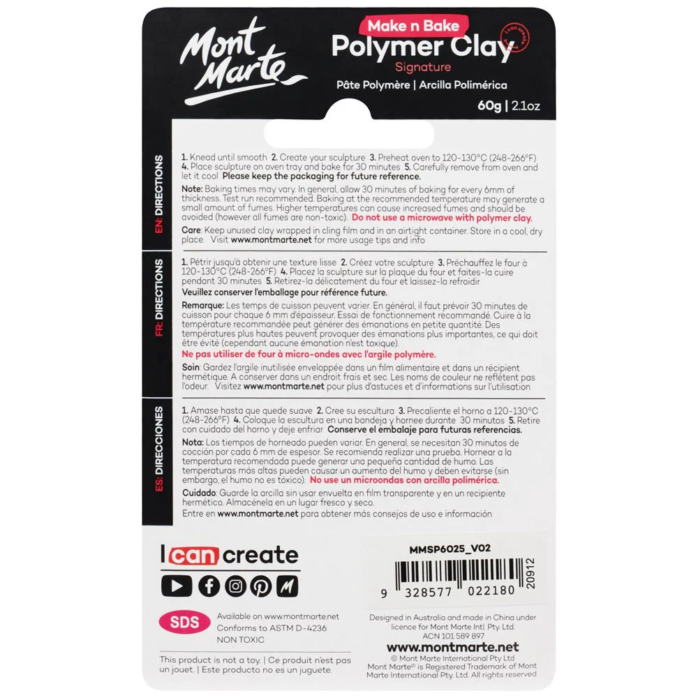 Make n Bake Polymer Clay Signature 60g - Teal - Image 2