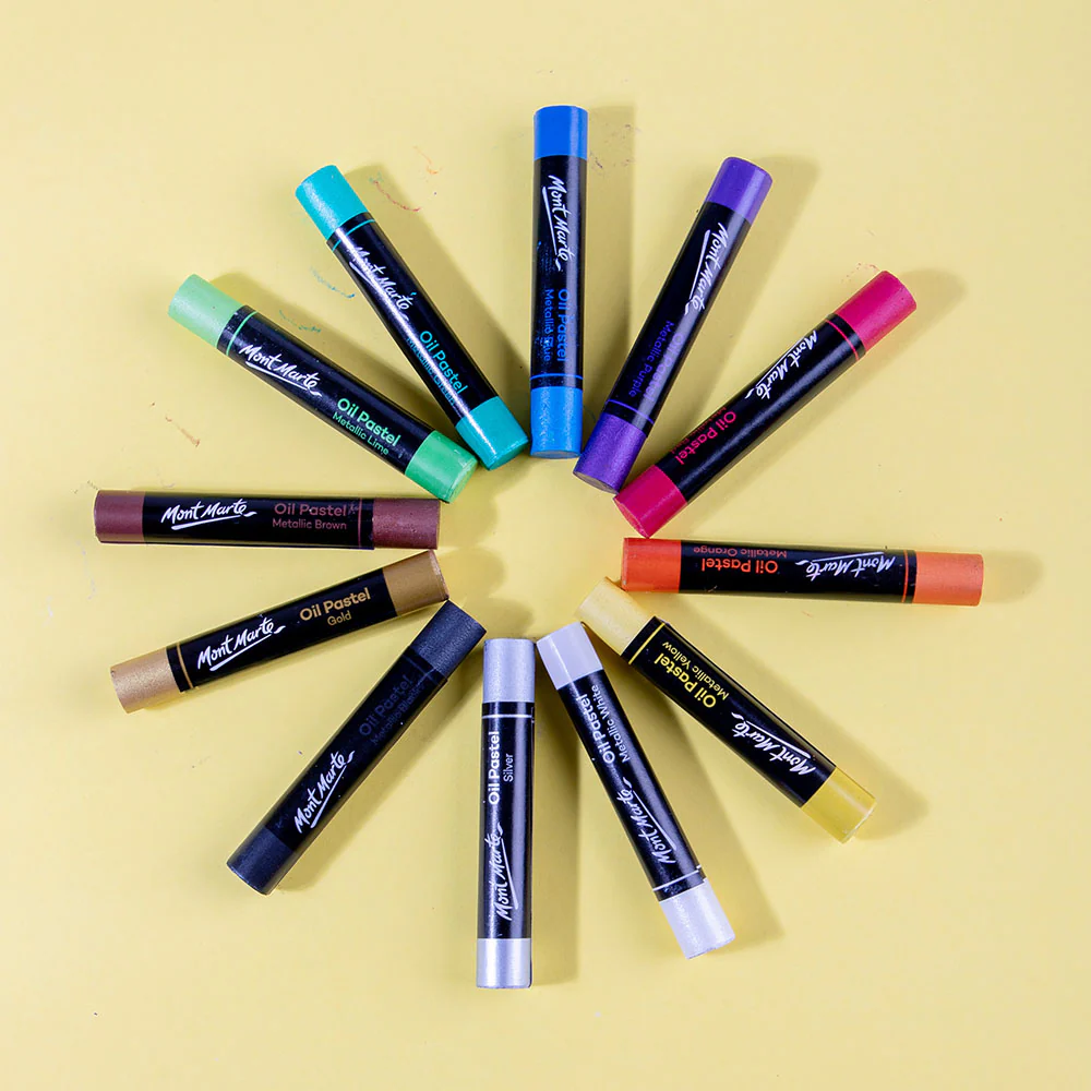 Metallic Oil Pastels Signature 12pc - Image 2