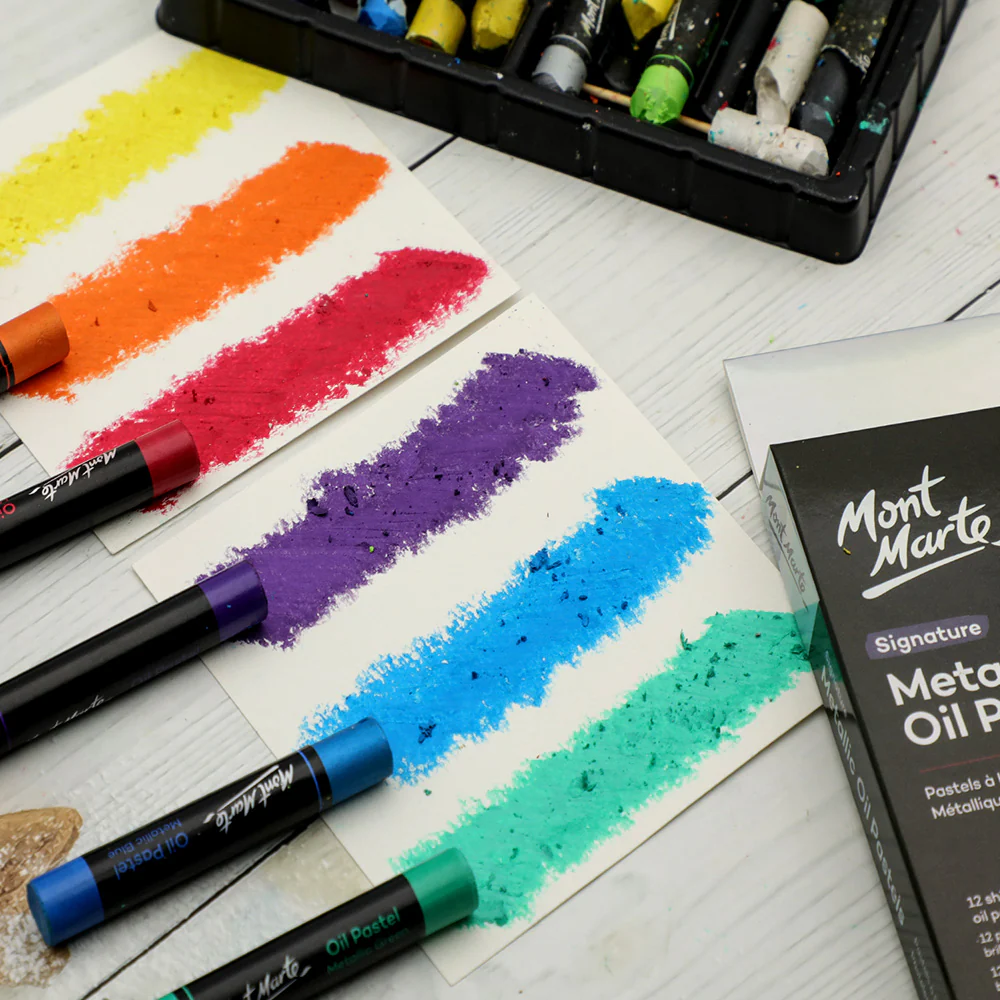Metallic Oil Pastels Signature 12pc - Image 6