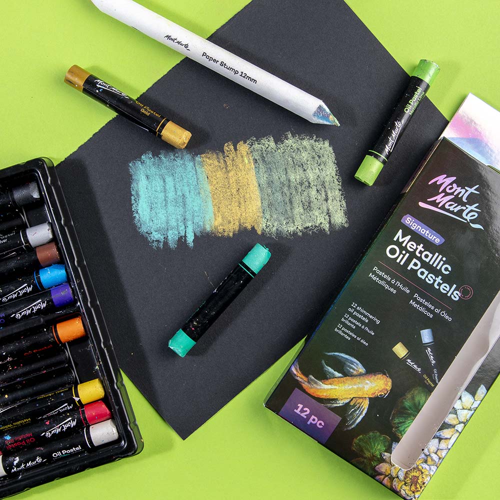 Metallic Oil Pastels Signature 12pc - Image 7