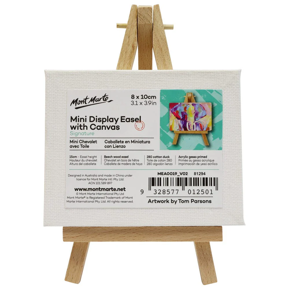 Mini Display Easel with Canvas Signature  8 x 10cm (3.1 x 3.9in) - Image 5