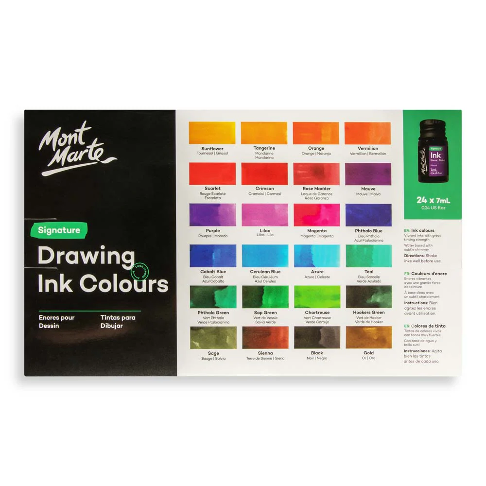 Drawing Ink Colours Signature 24pc x 7ml - Image 4