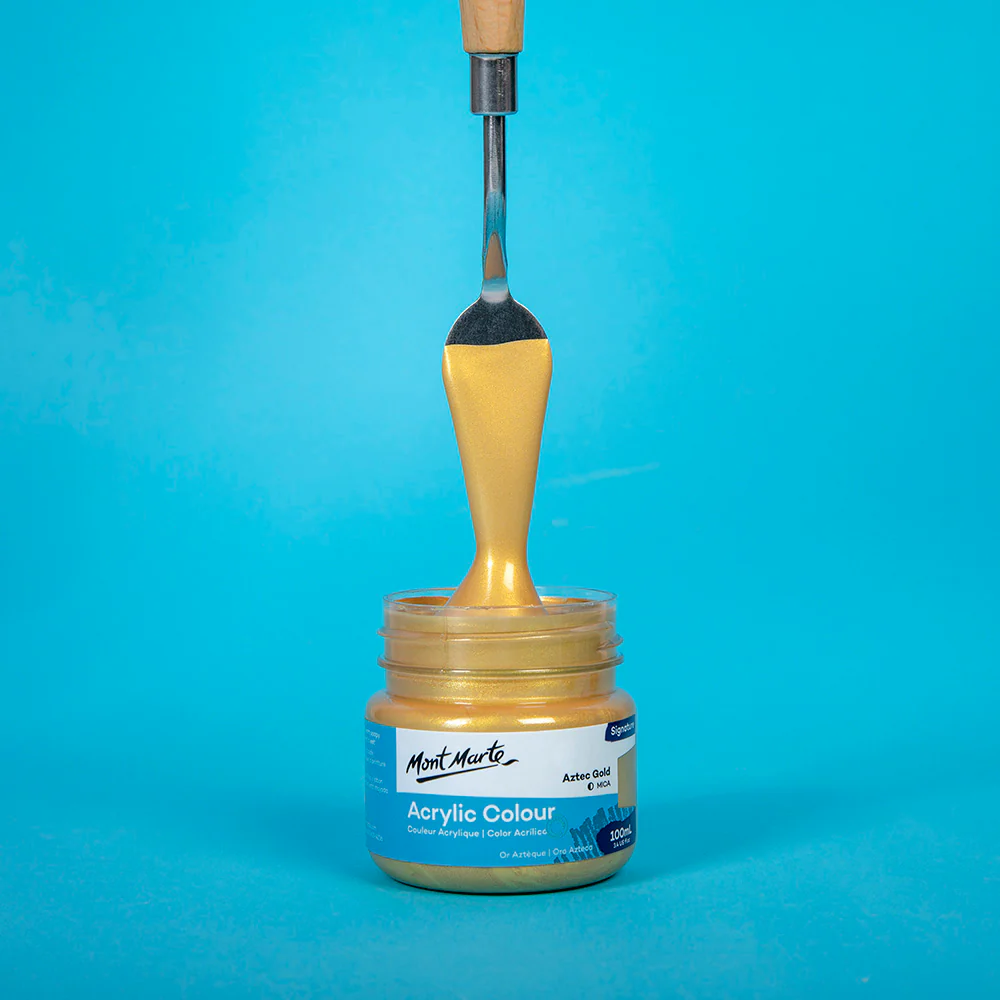 Acrylic Colour Paint Signature 100ml - Aztec Gold - Image 2