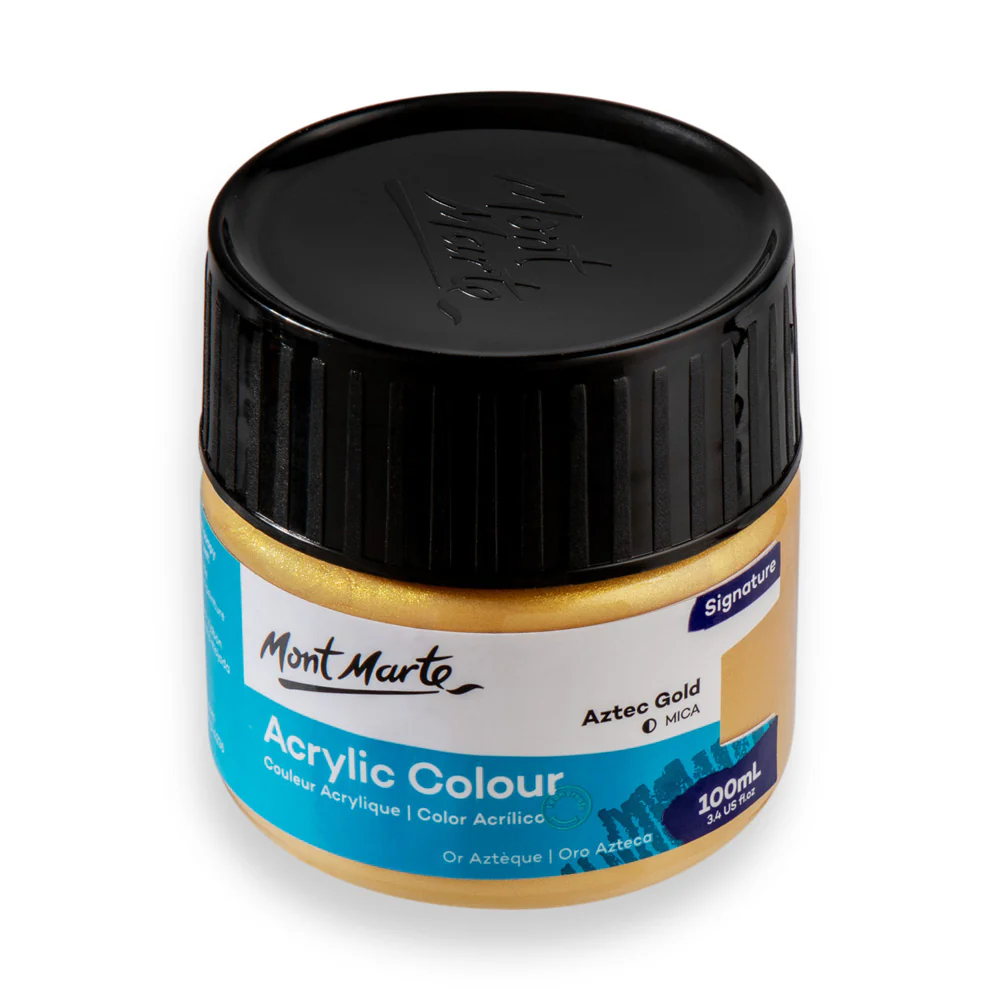 Acrylic Colour Paint Signature 100ml - Aztec Gold - Image 4