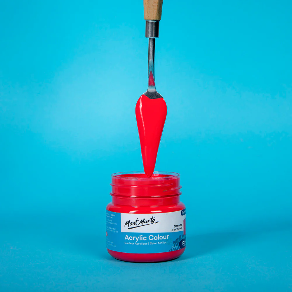 Acrylic Colour Paint Signature 100ml - Carmine - Image 2