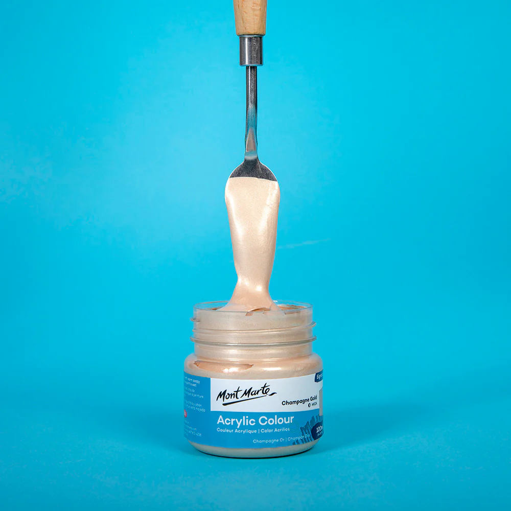 Acrylic Colour Paint Signature 100ml - Champagne Gold - Image 2