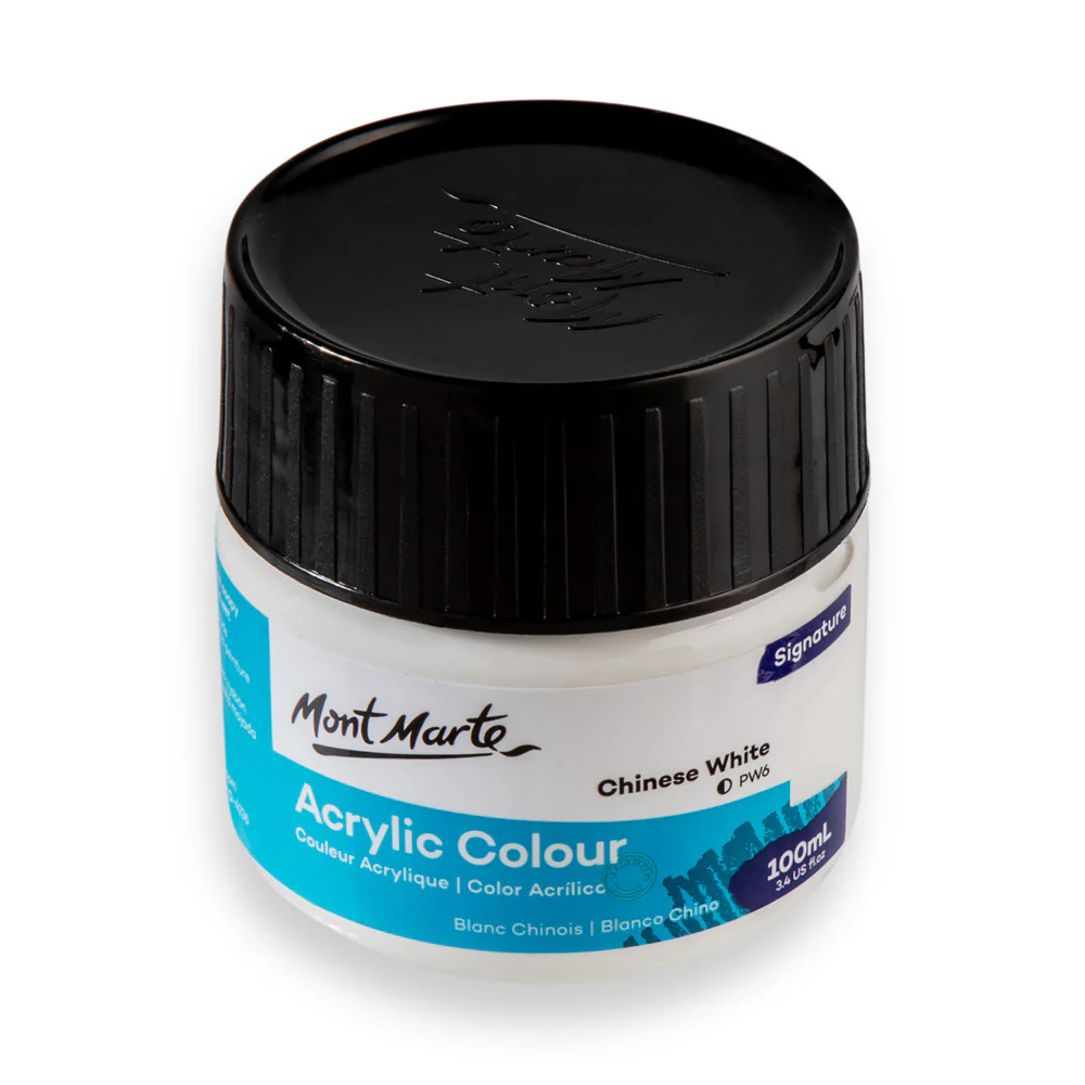 Acrylic Colour Paint Signature 100ml - Chinese White - Image 4