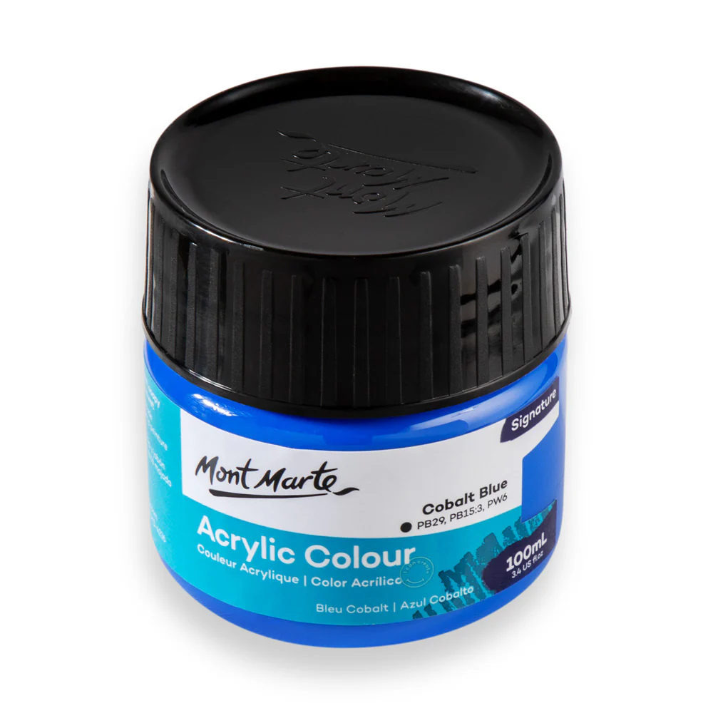 Acrylic Colour Paint Signature 100ml - Cobalt Blue - Image 4