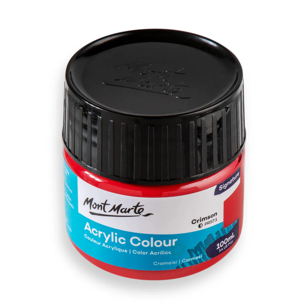Acrylic Colour Paint Signature 100ml - Crimson - Image 4