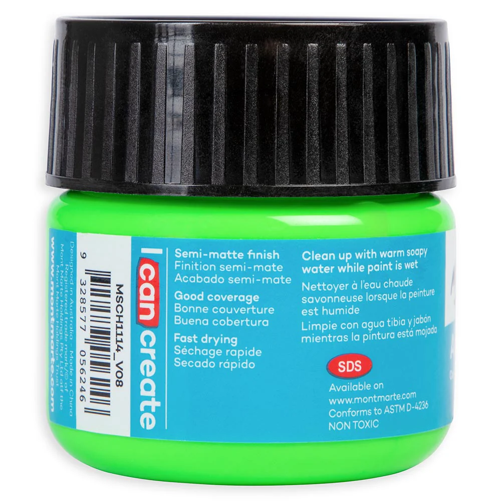 Acrylic Colour Paint Signature 100ml - Fluoro Green - Image 3