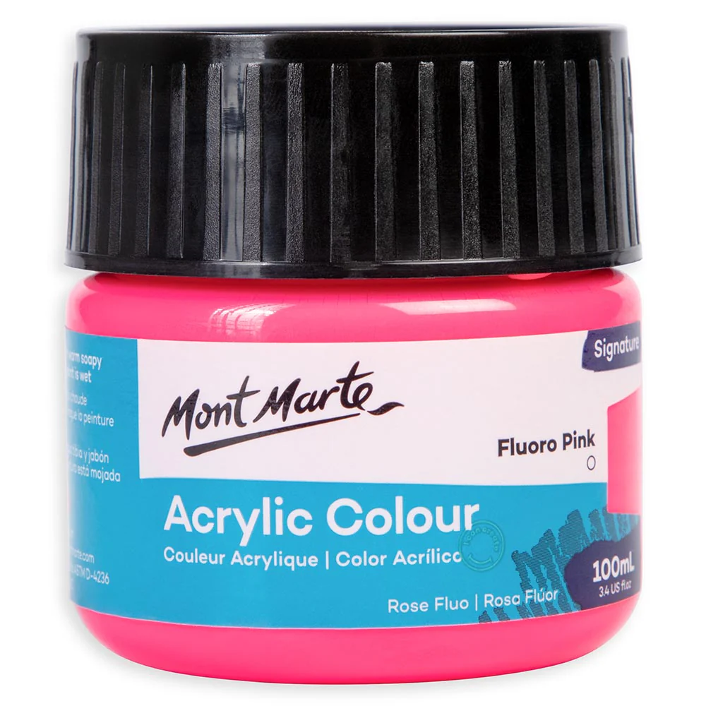 Acrylic Colour Paint Signature 100ml - Fluoro Pink