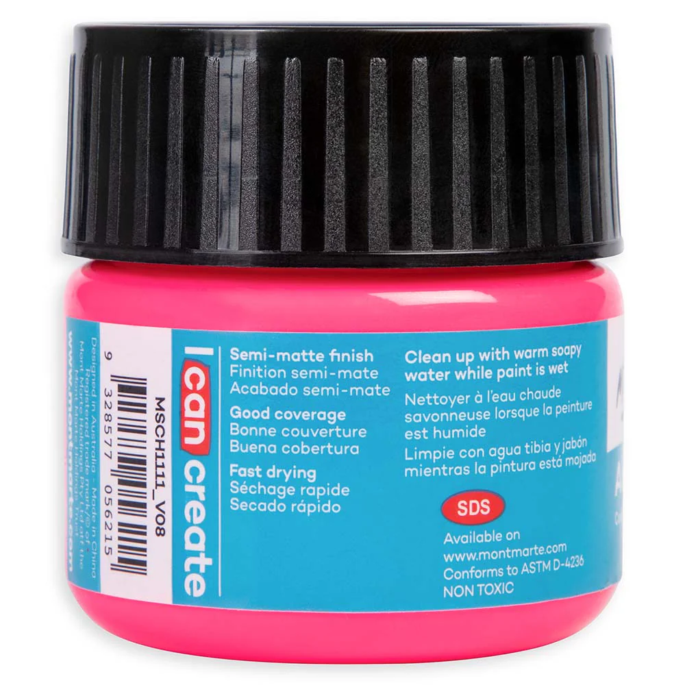 Acrylic Colour Paint Signature 100ml - Fluoro Pink - Image 3