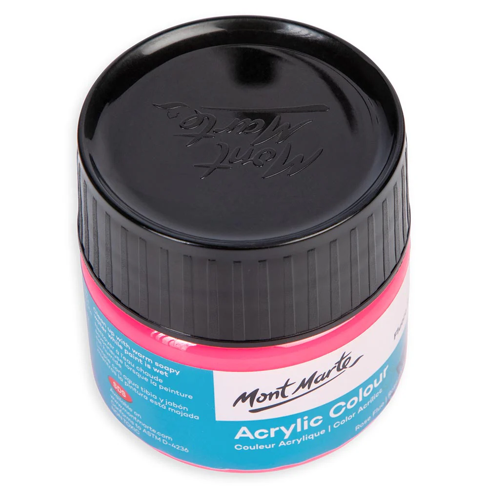 Acrylic Colour Paint Signature 100ml - Fluoro Pink - Image 4