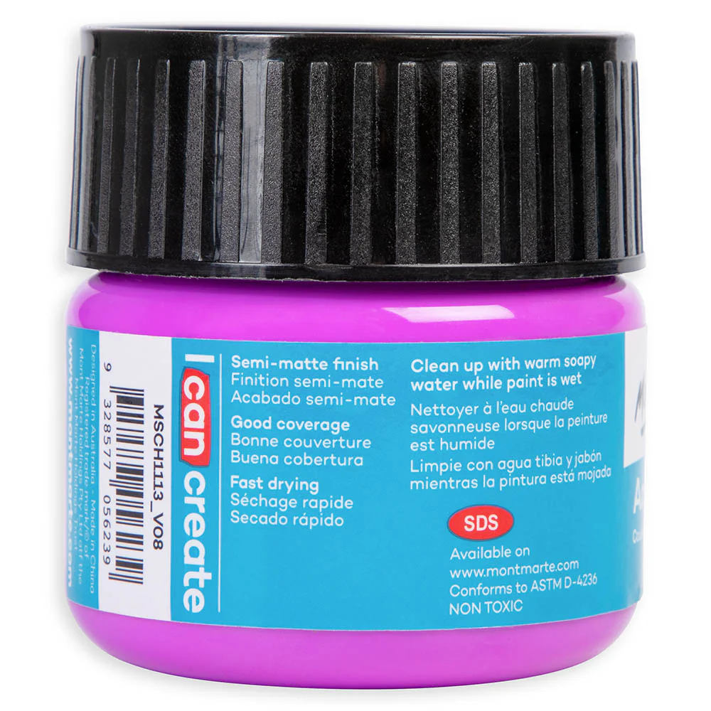 Acrylic Colour Paint Signature 100ml - Fluoro Purple - Image 3