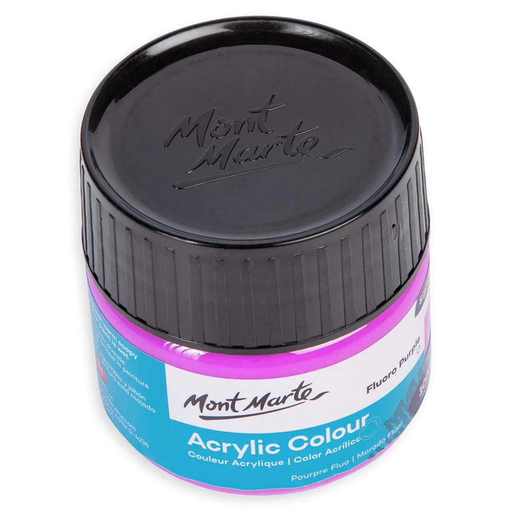 Acrylic Colour Paint Signature 100ml - Fluoro Purple - Image 4