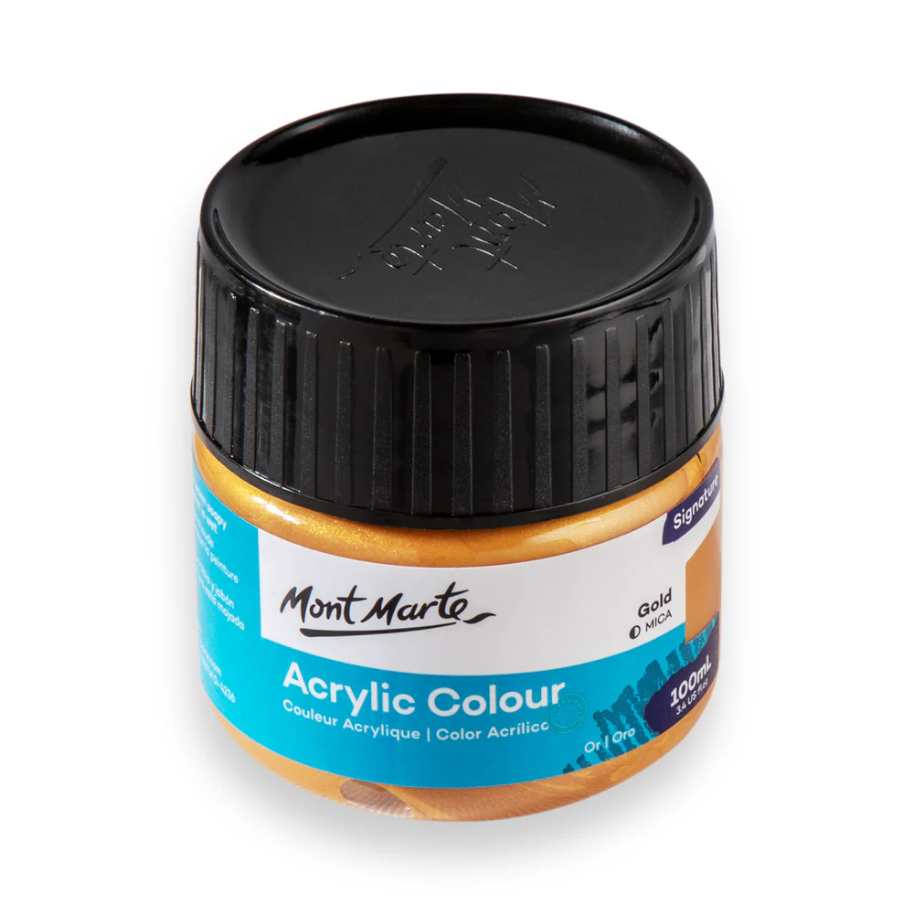 Acrylic Colour Paint Signature 100ml - Gold - Image 3