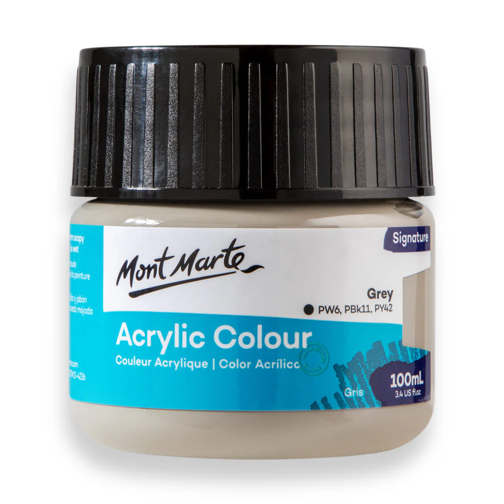 Acrylic Colour Paint Signature 100ml - Grey