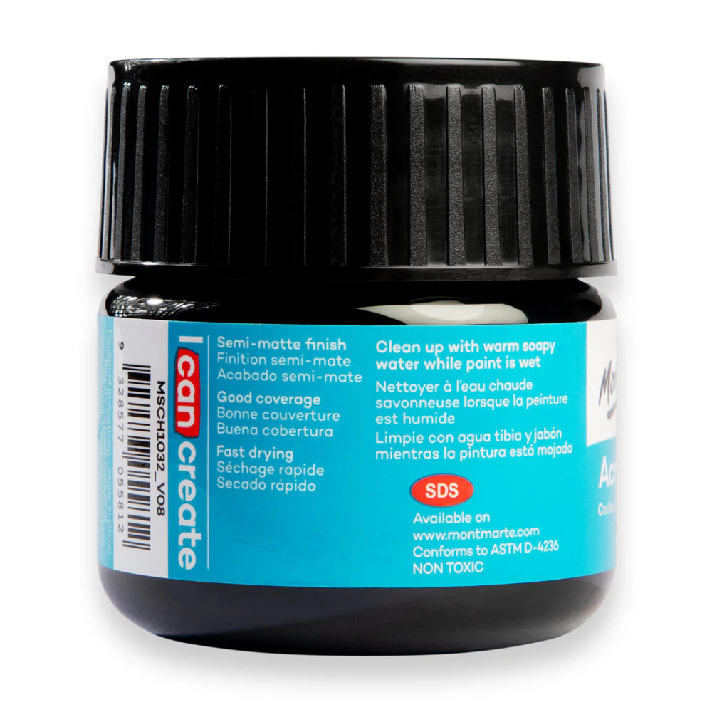 Acrylic Colour Paint Signature 100ml - Lamp Black - Image 3