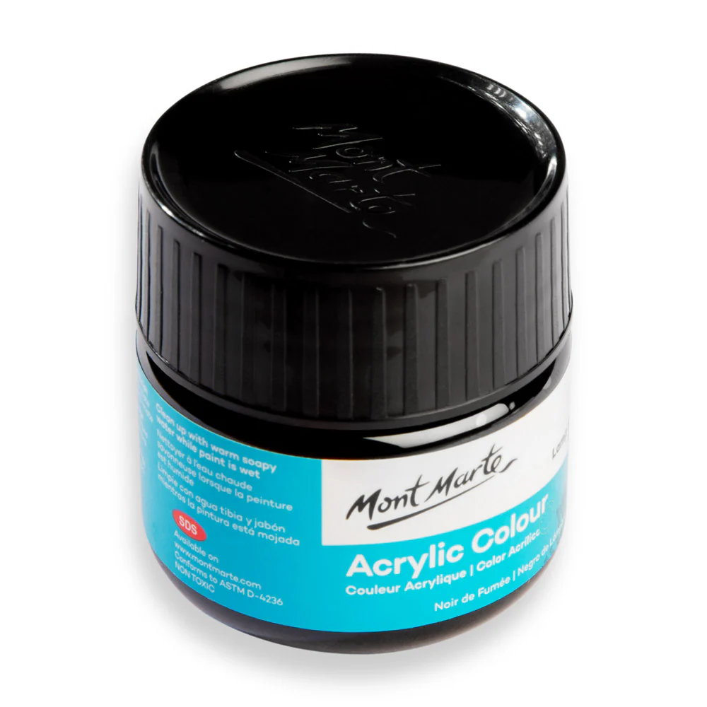 Acrylic Colour Paint Signature 100ml - Lamp Black - Image 4