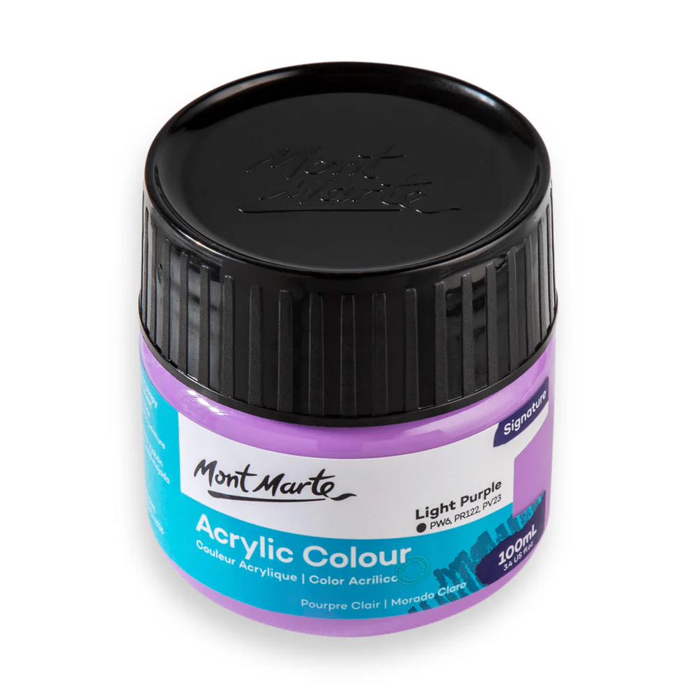 Acrylic Colour Paint Signature 100ml - Light Purple - Image 4