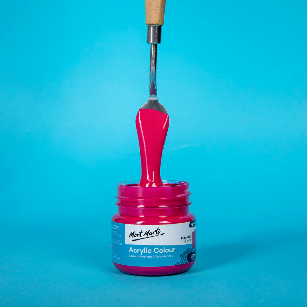 Acrylic Colour Paint Signature 100ml - Magenta - Image 2