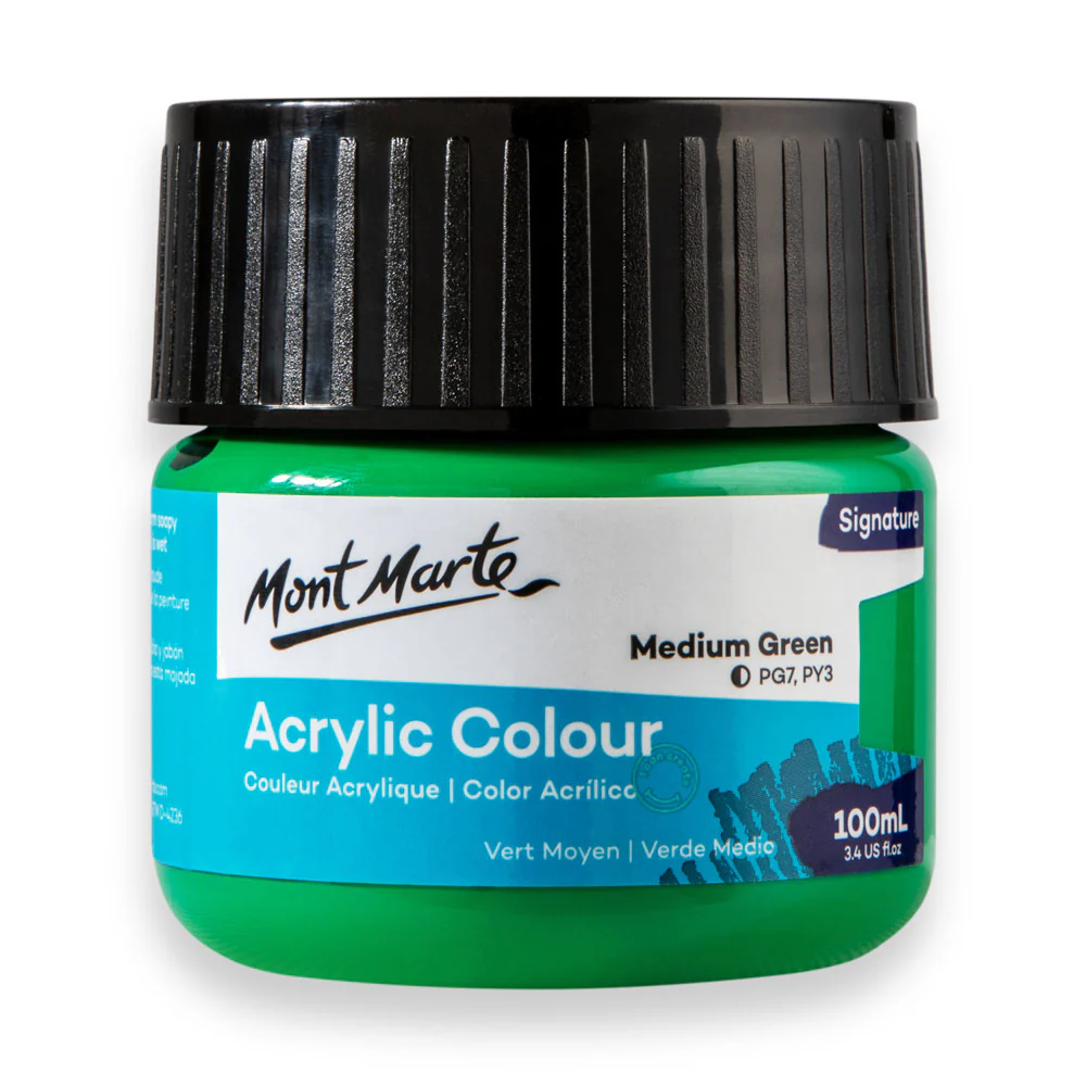 Acrylic Colour Paint Signature 100ml - Medium Green