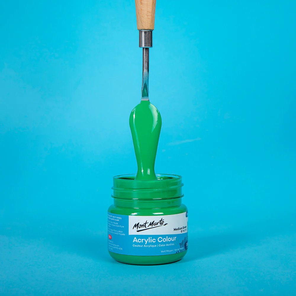 Acrylic Colour Paint Signature 100ml - Medium Green - Image 2