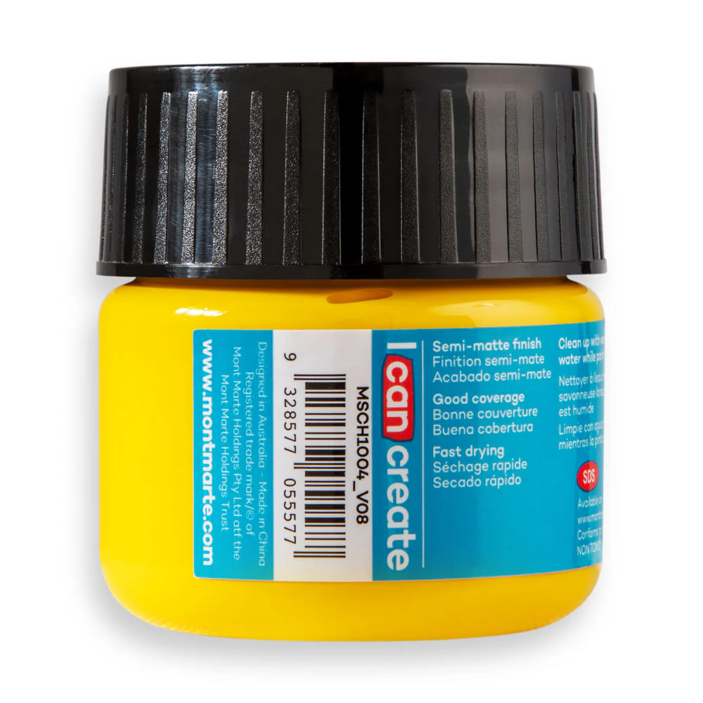 Acrylic Colour Paint Signature 100ml - Medium Yellow - Image 3