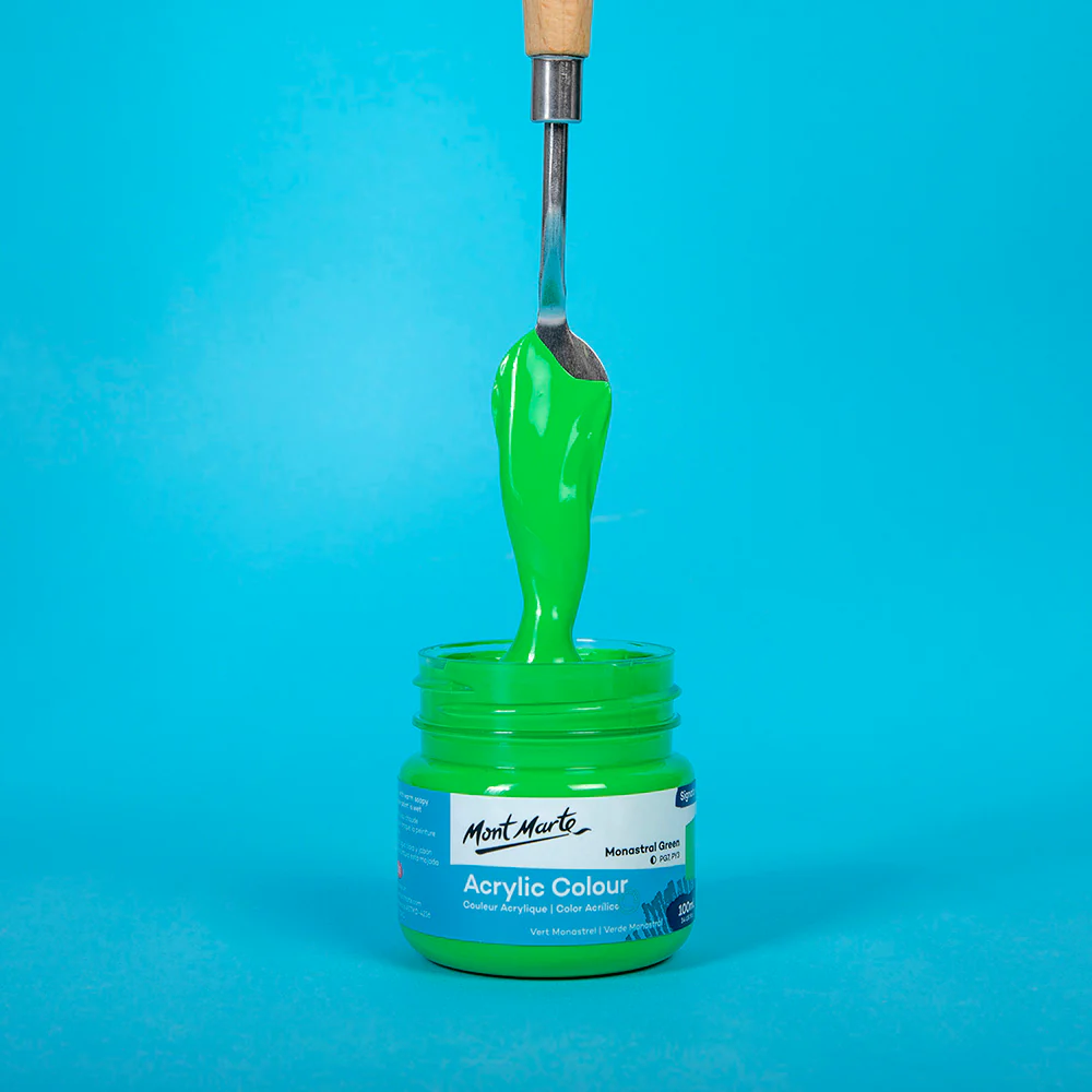 Acrylic Colour Paint Signature 100ml - Monastral Green - Image 2
