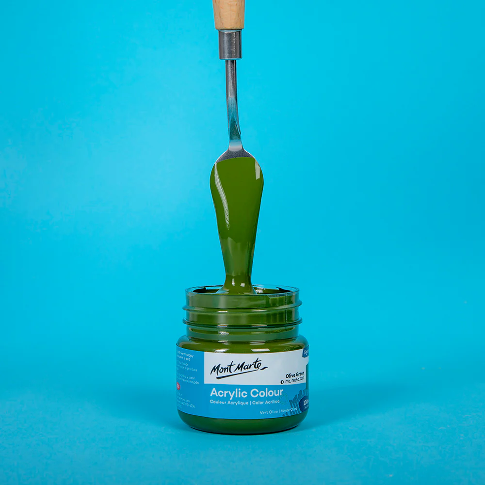 Acrylic Colour Paint Signature 100ml - Olive Green - Image 2
