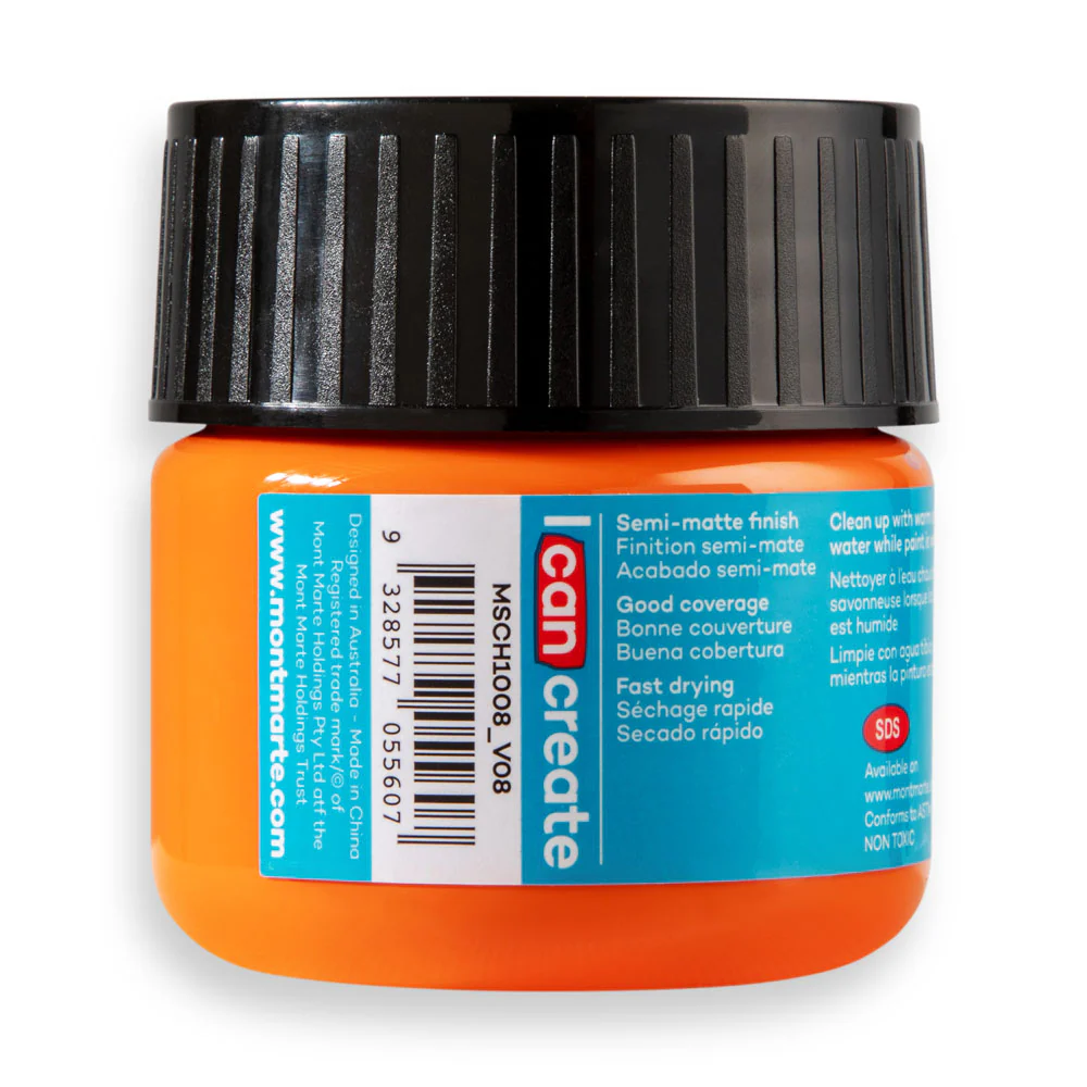 Acrylic Colour Paint Signature 100ml - Orange - Image 3