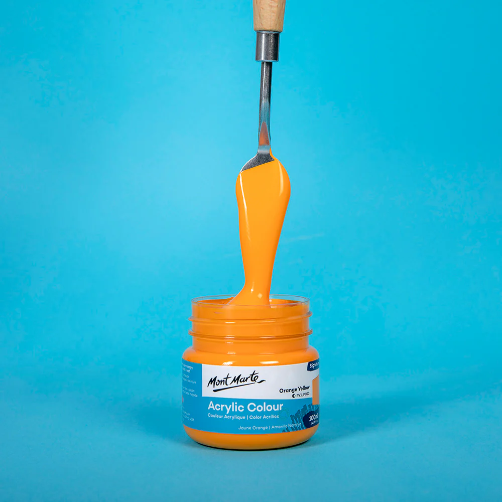 Acrylic Colour Paint Signature 100ml - Orange Yellow - Image 2