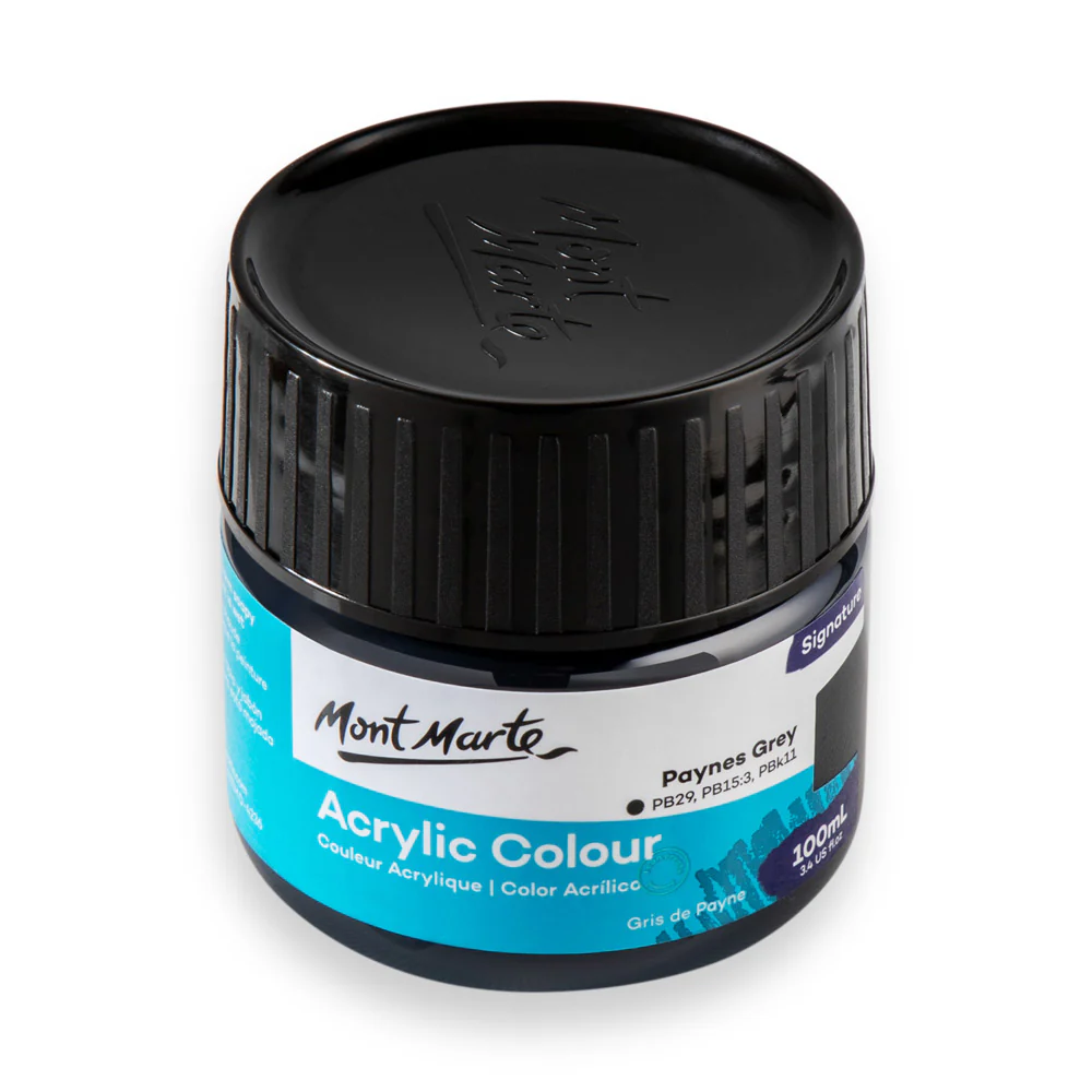 Acrylic Colour Paint Signature 100ml - Paynes Grey - Image 4